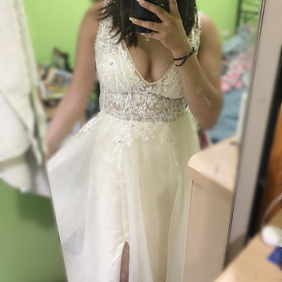 Champagne Prom Dress - Picture 1 of 1